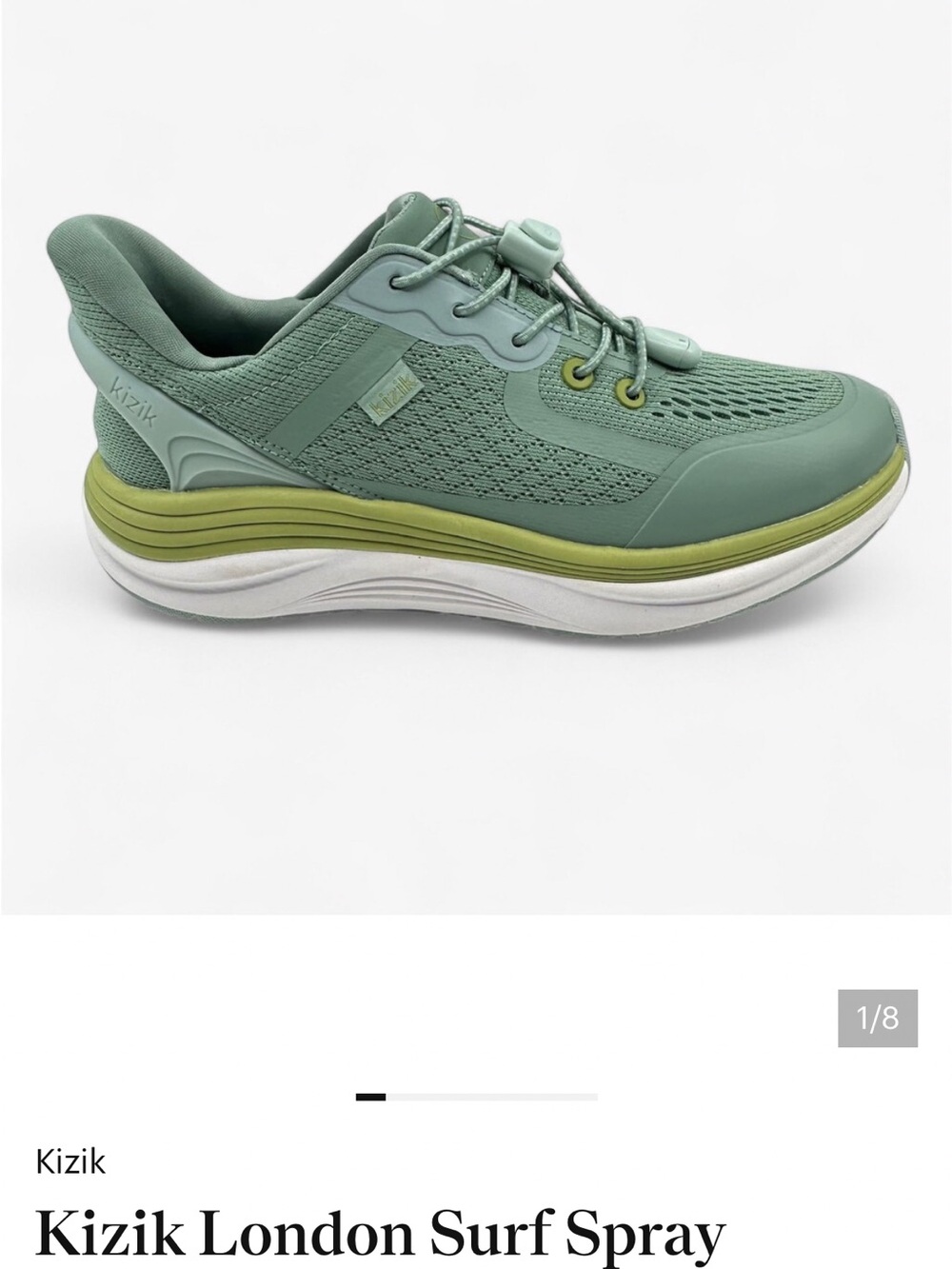 Kizik London Surf Spray
Granite Green Womens Athletic
Sneaker